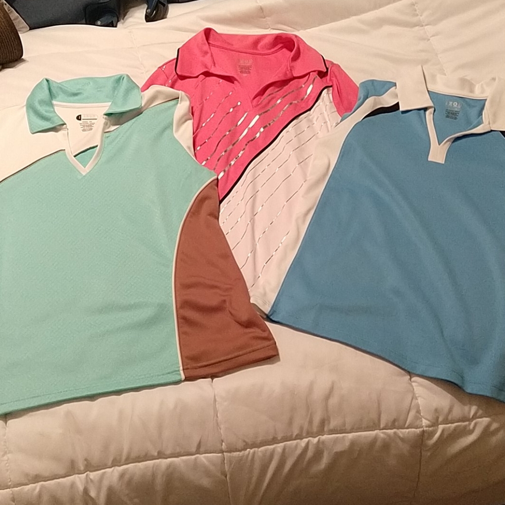 Izod golf shirts set of three
